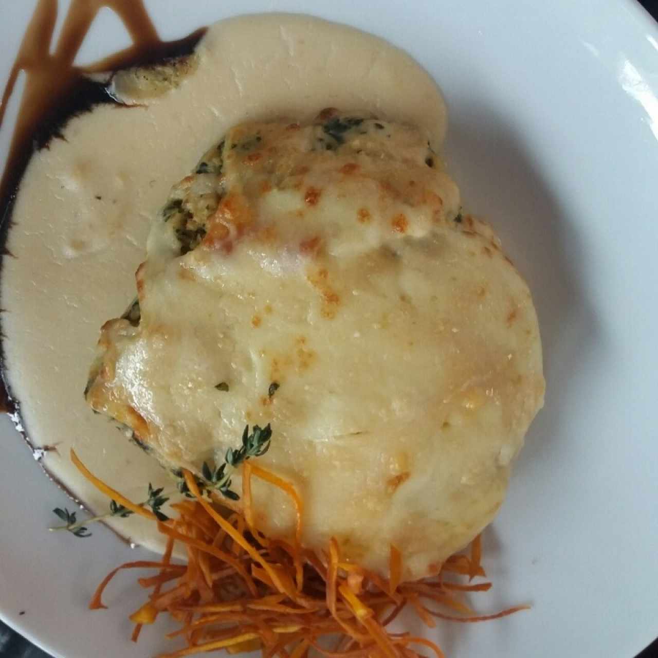 Lasagna pollo y espinacas