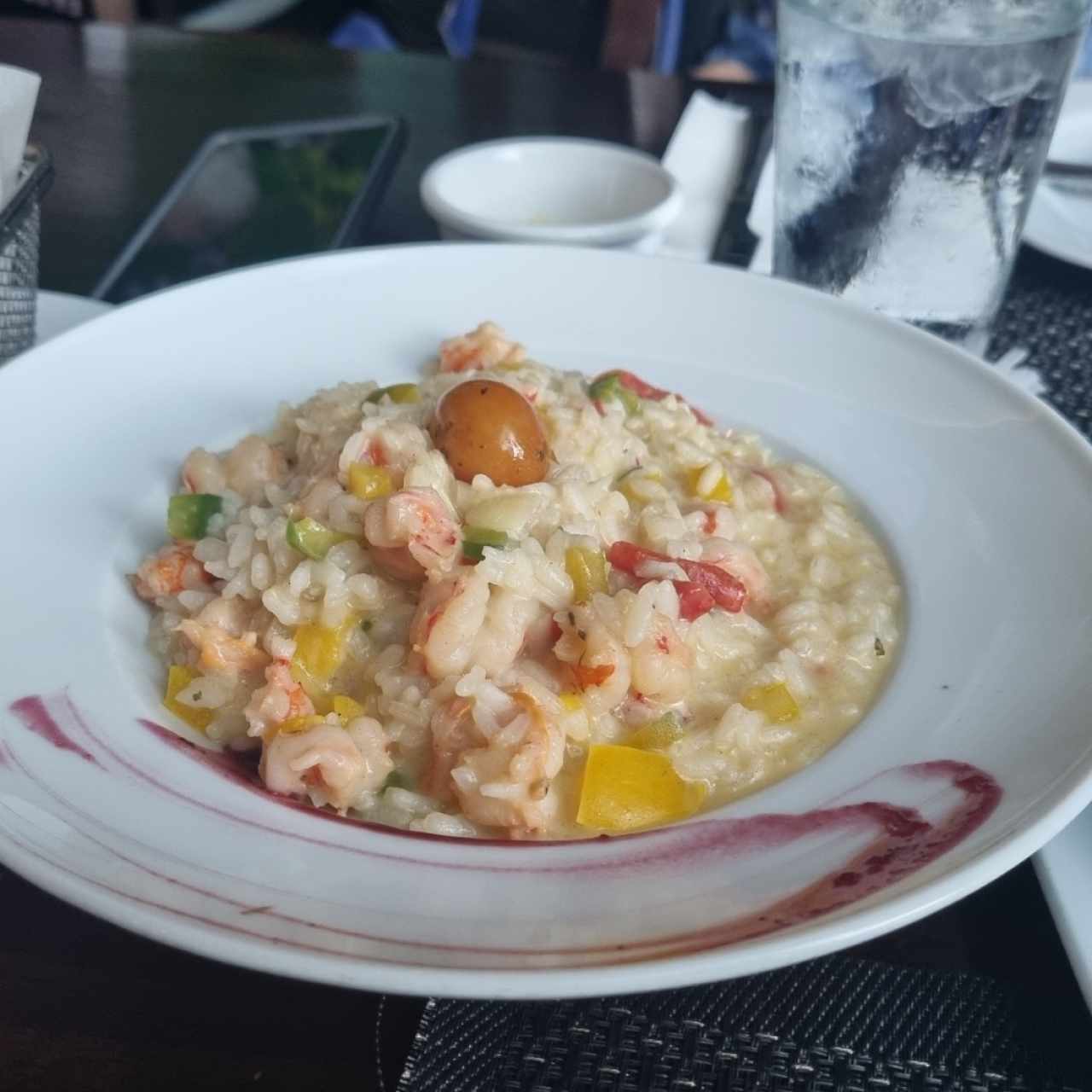 Risotto de camarones