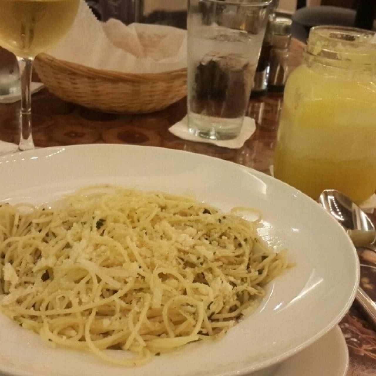 Spaghetti al óleo