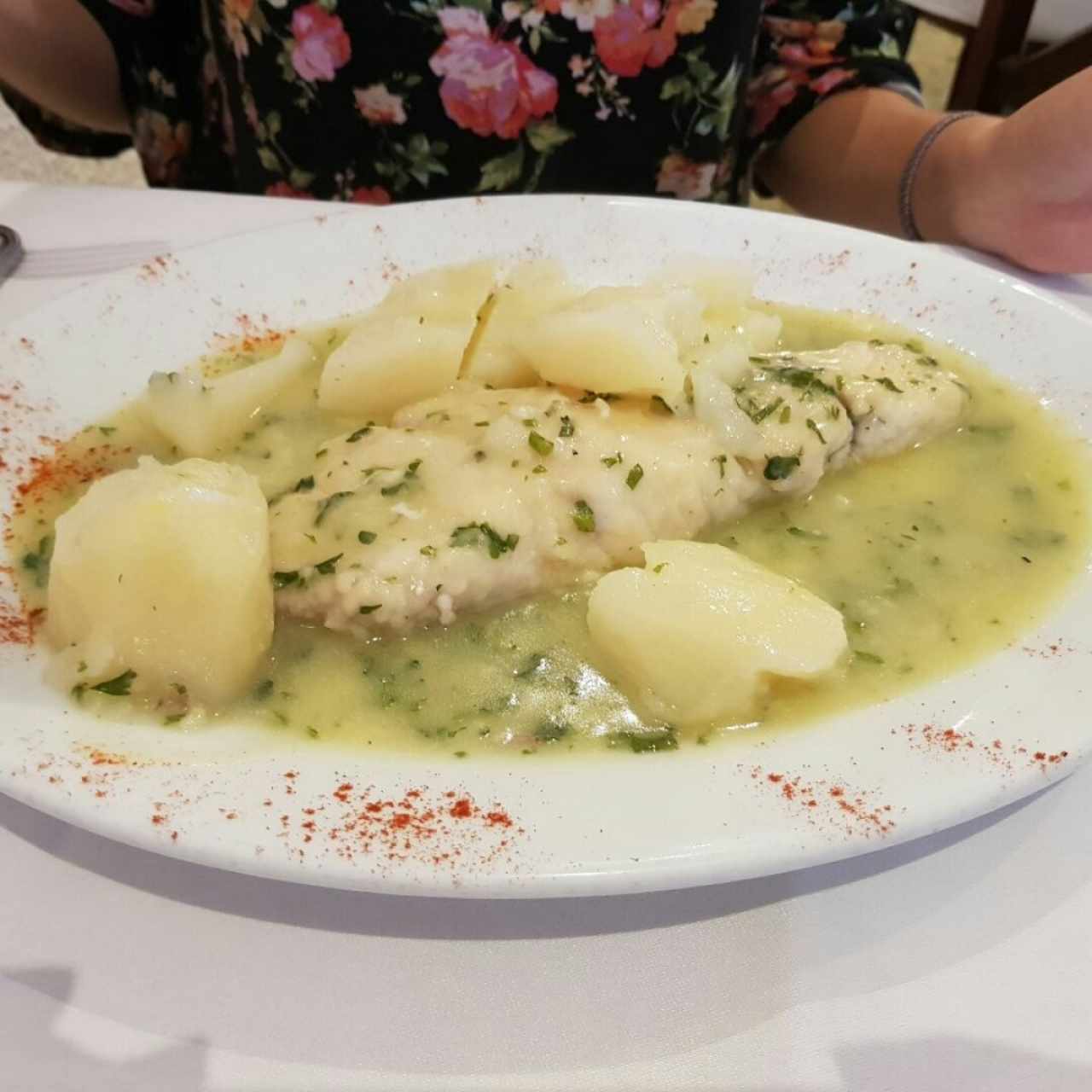 Pescado en salsa verde