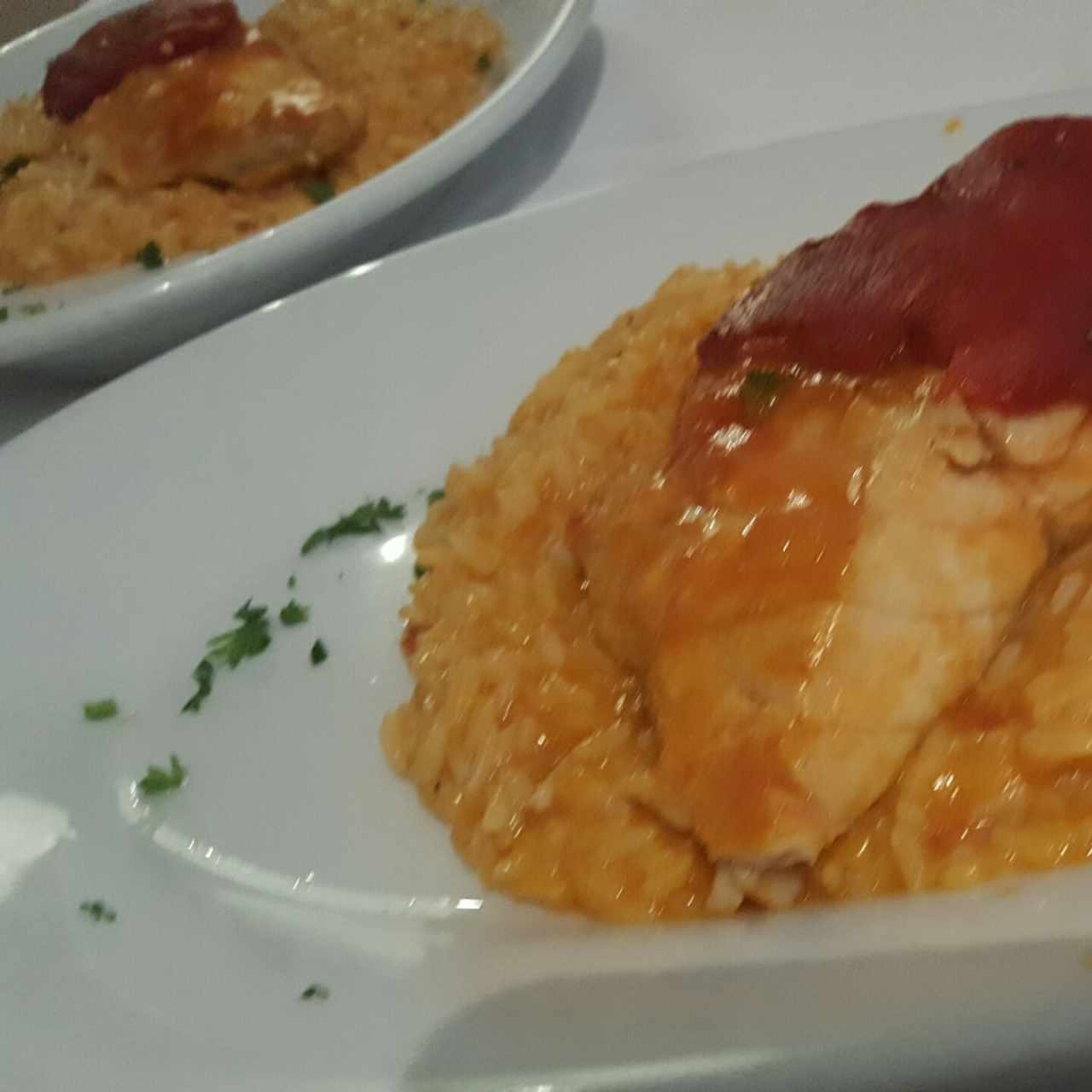 Mero Mundial con Rissotto y Pimientos de Piquillo