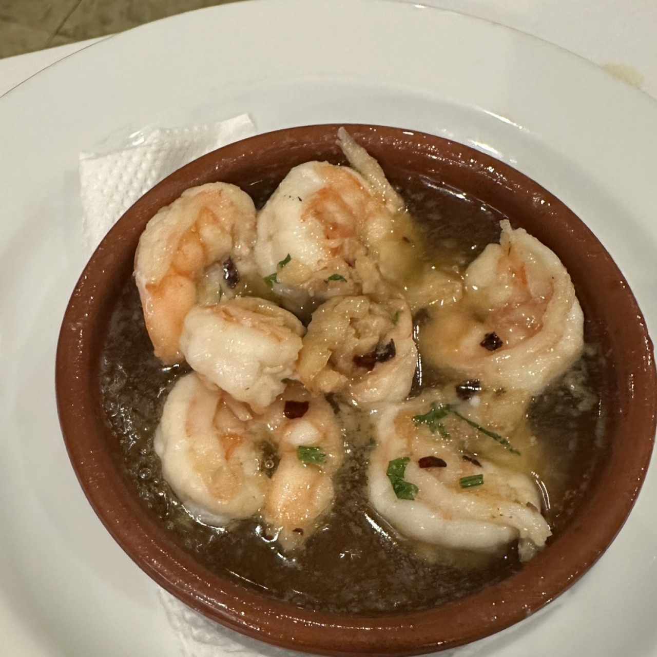 Gambas al Ajillo o Enchiladas