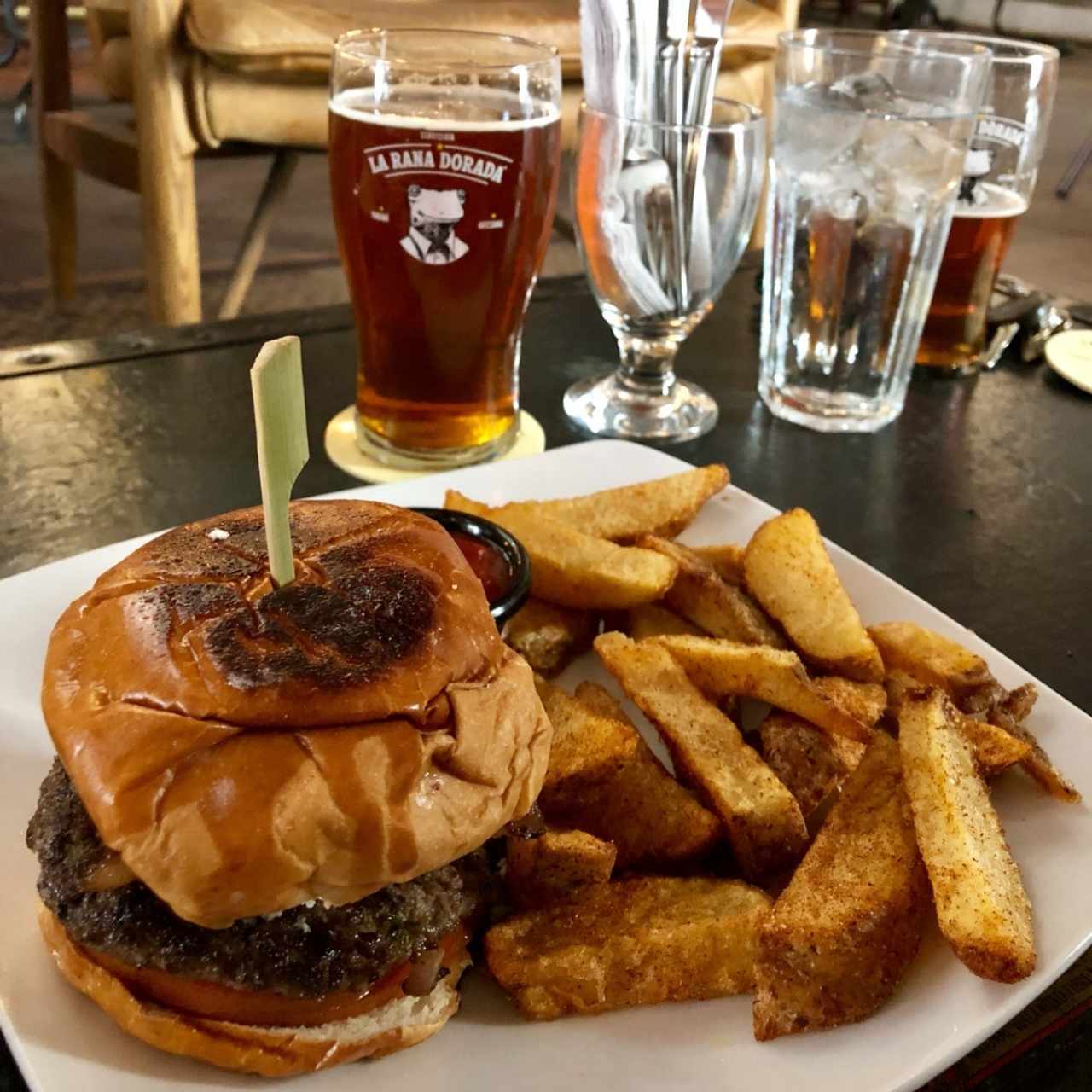 Bacon Porter Jam Burger