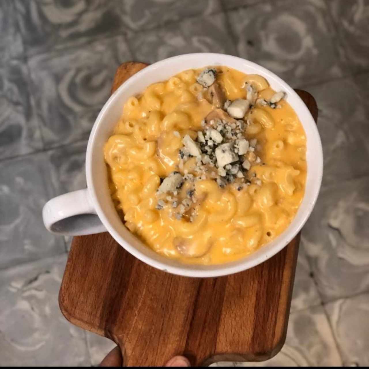 mac and cheese de pollo bufallo