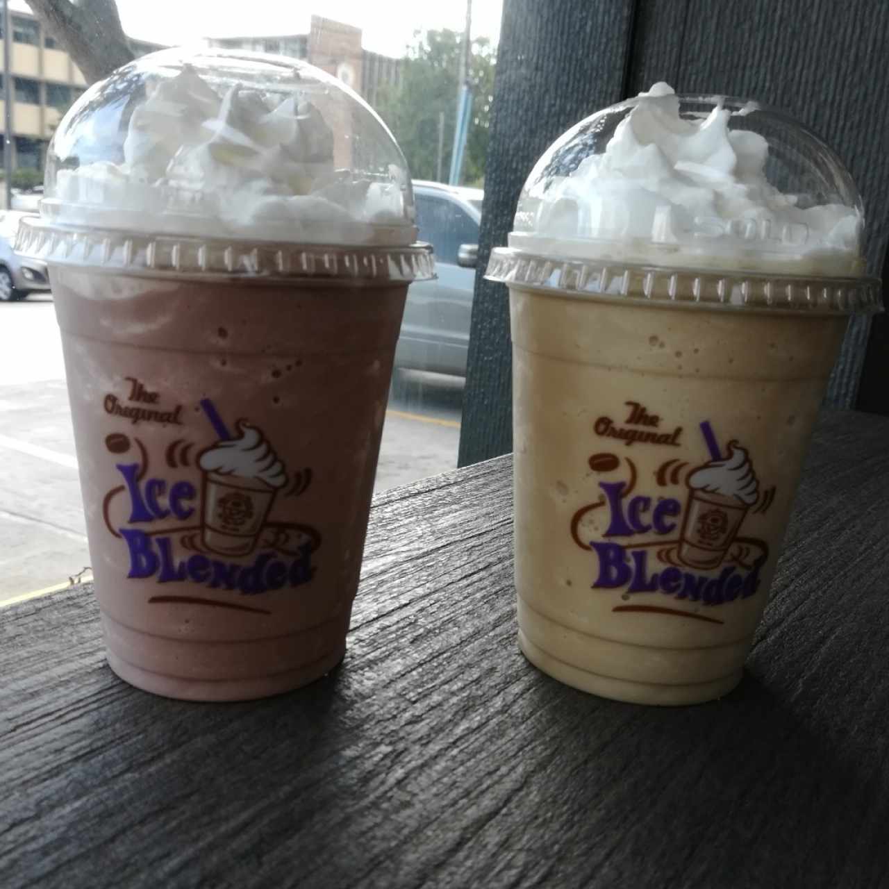 ice blended vainilla y pure chocolat