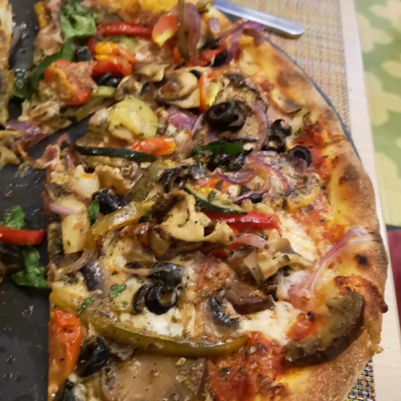 pizza de vegetales