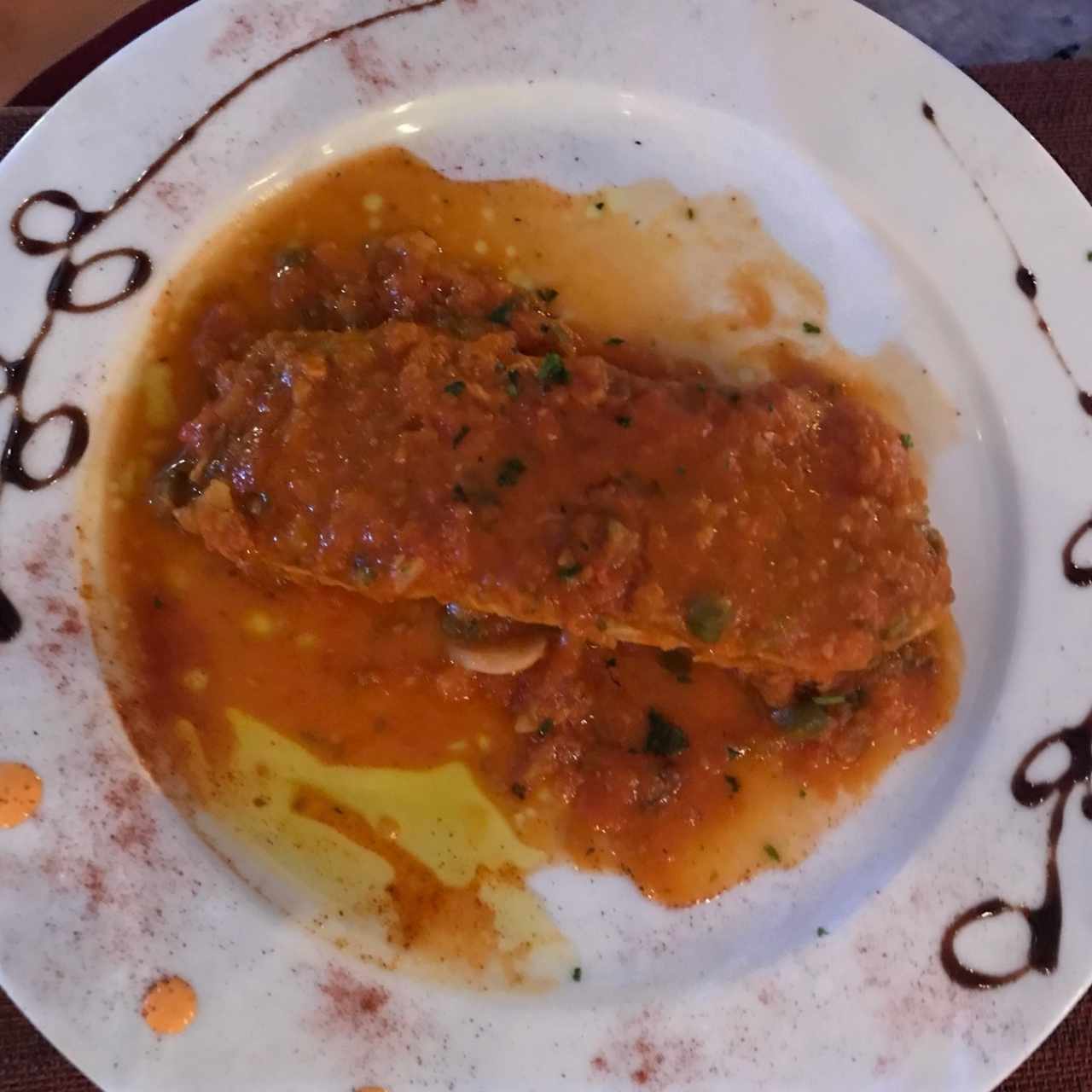 Filete de Corvina a la Livornesa