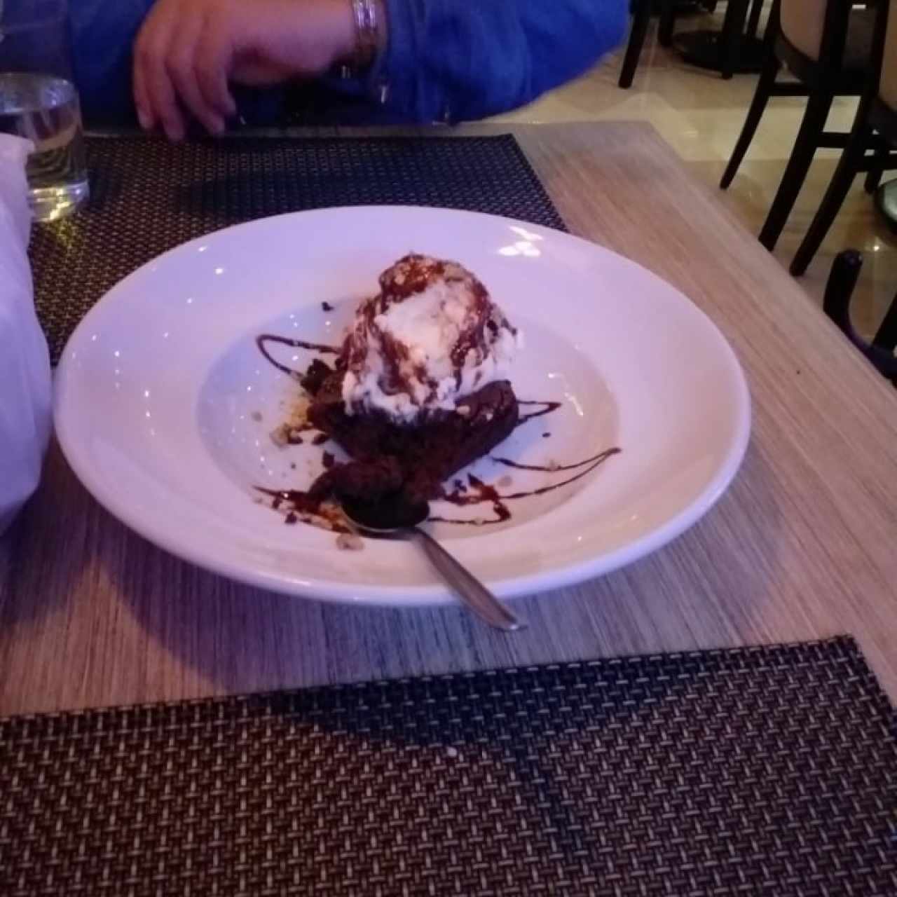 Brownie con Helado