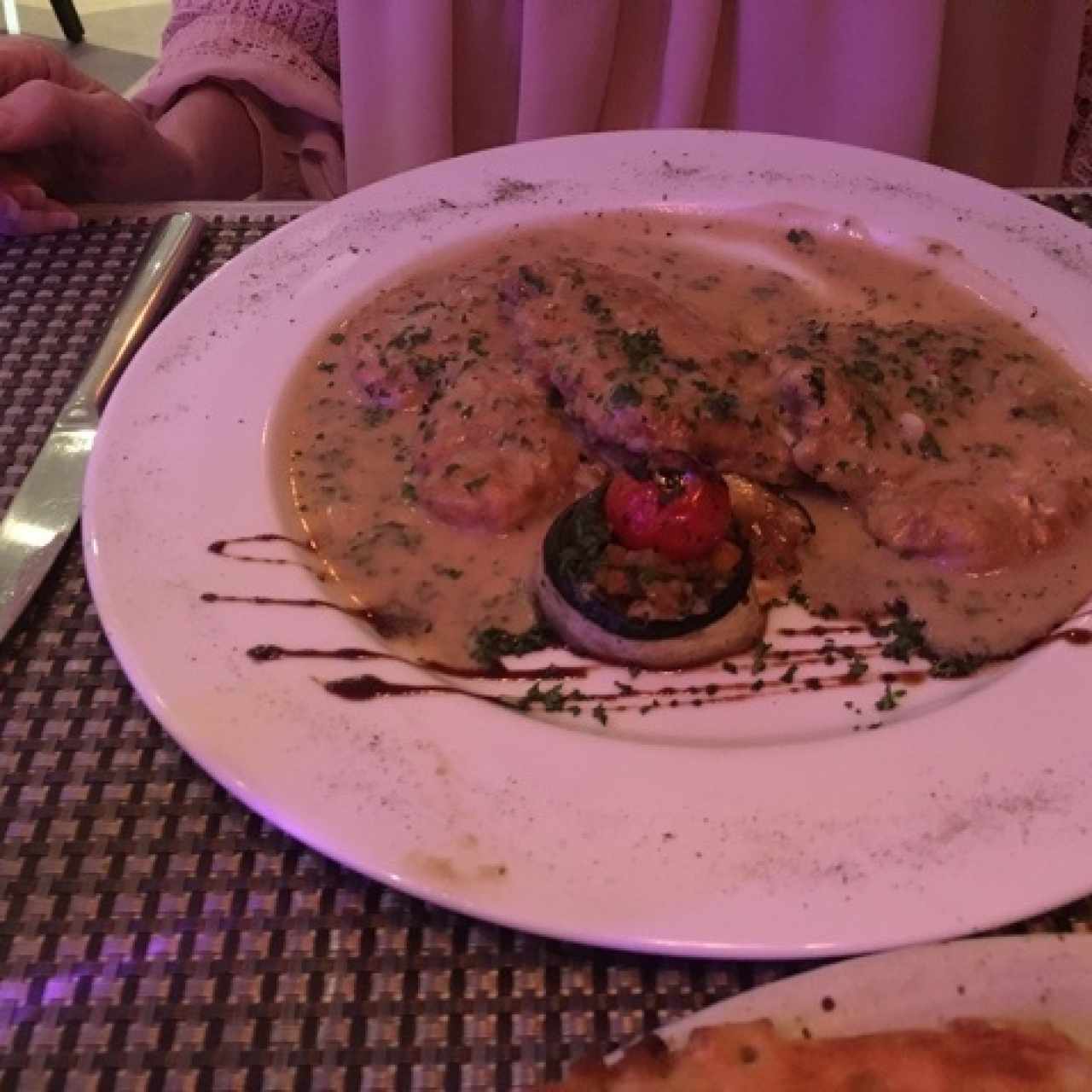 Scaloppine de Pollo con Crema Alla Lombarda