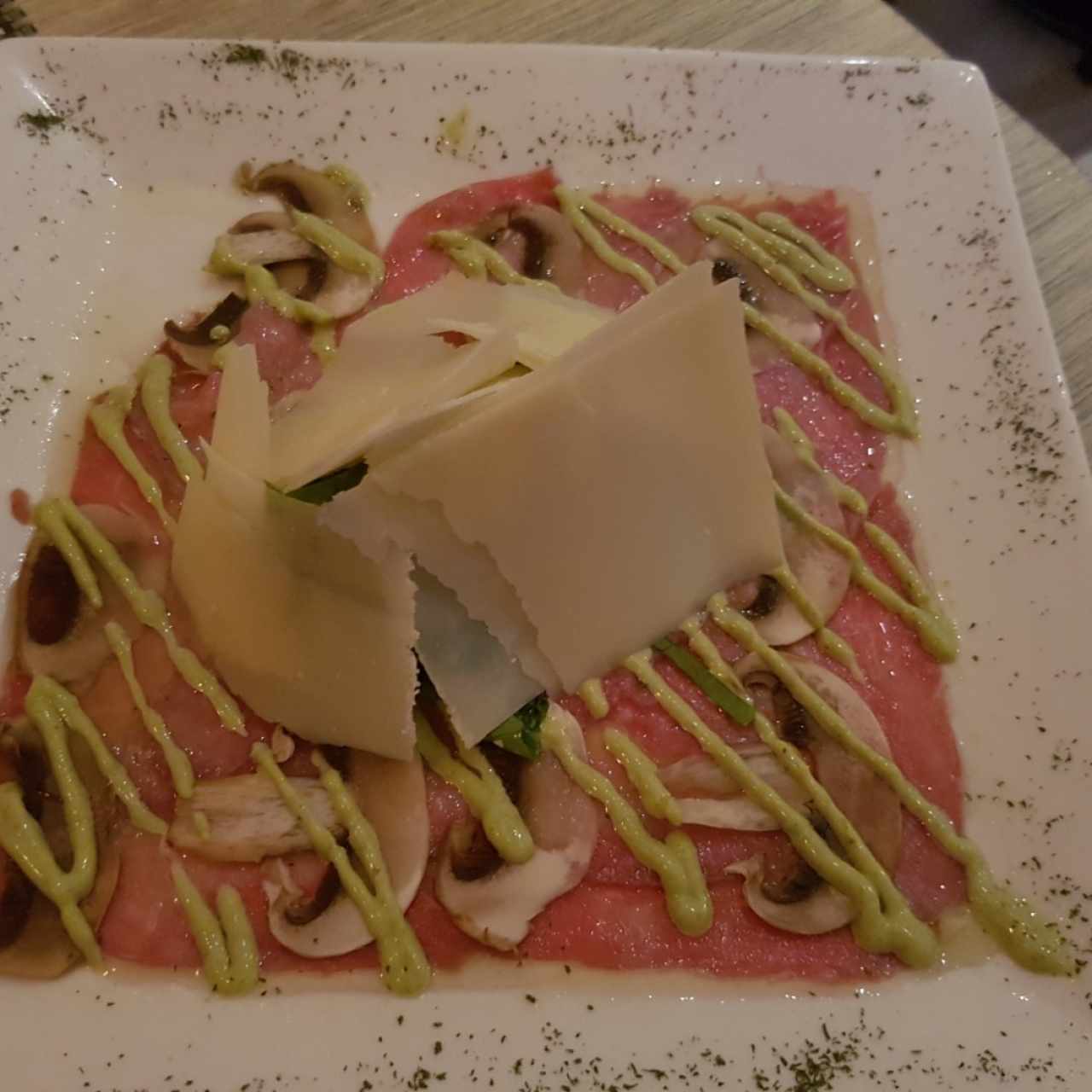 carpaccio de res