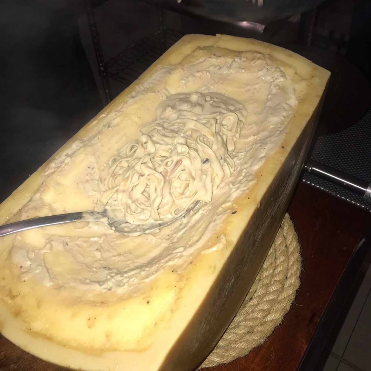 la famosa pasta en el queso 