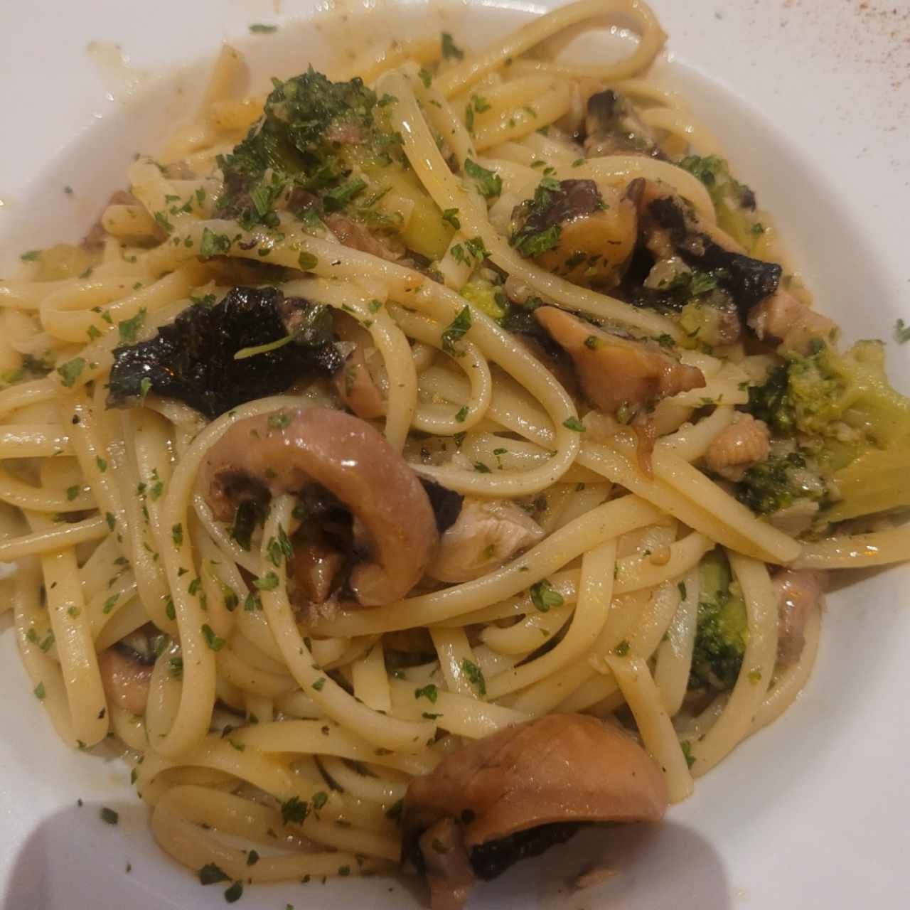 pasta de pulpo y brocoli