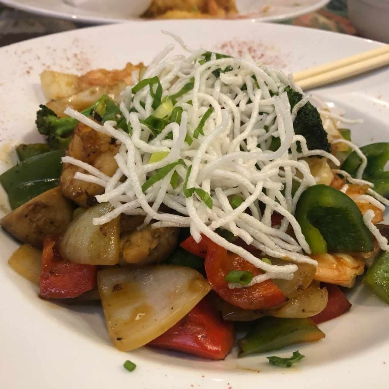 Stir fry de camarón