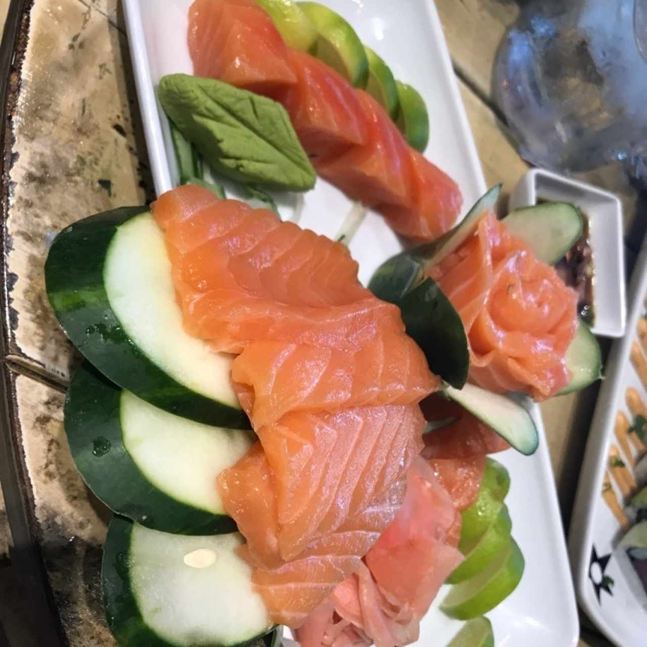 Deliciosos sashimis - Sashimi salmón fresco