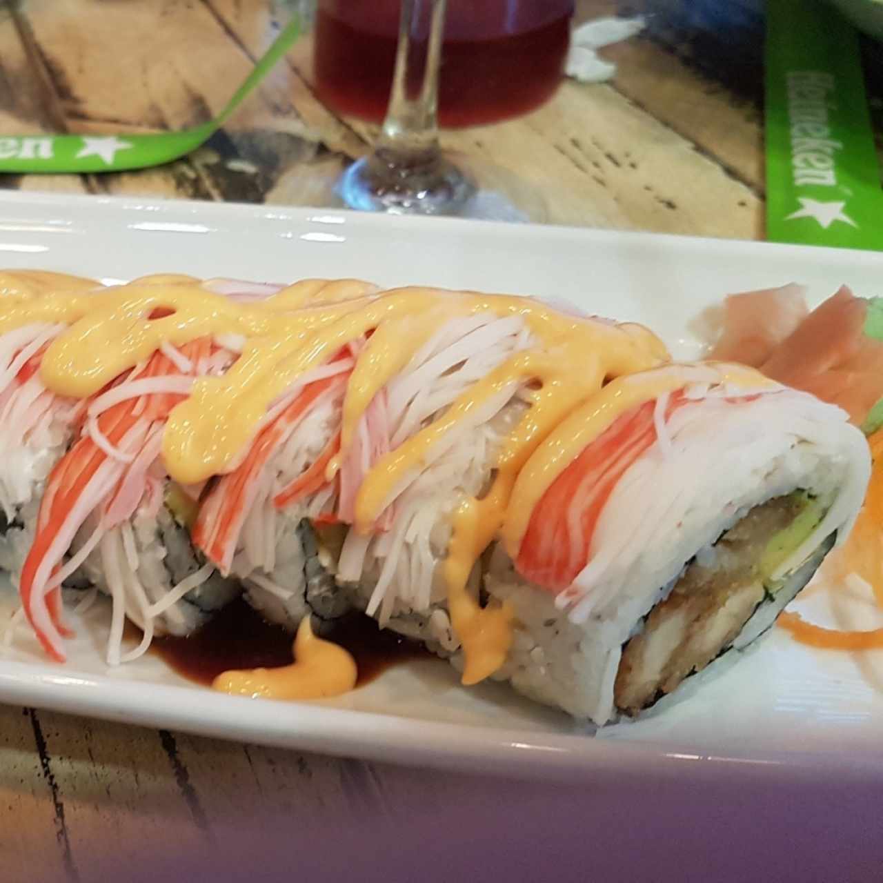 sushi de camarones