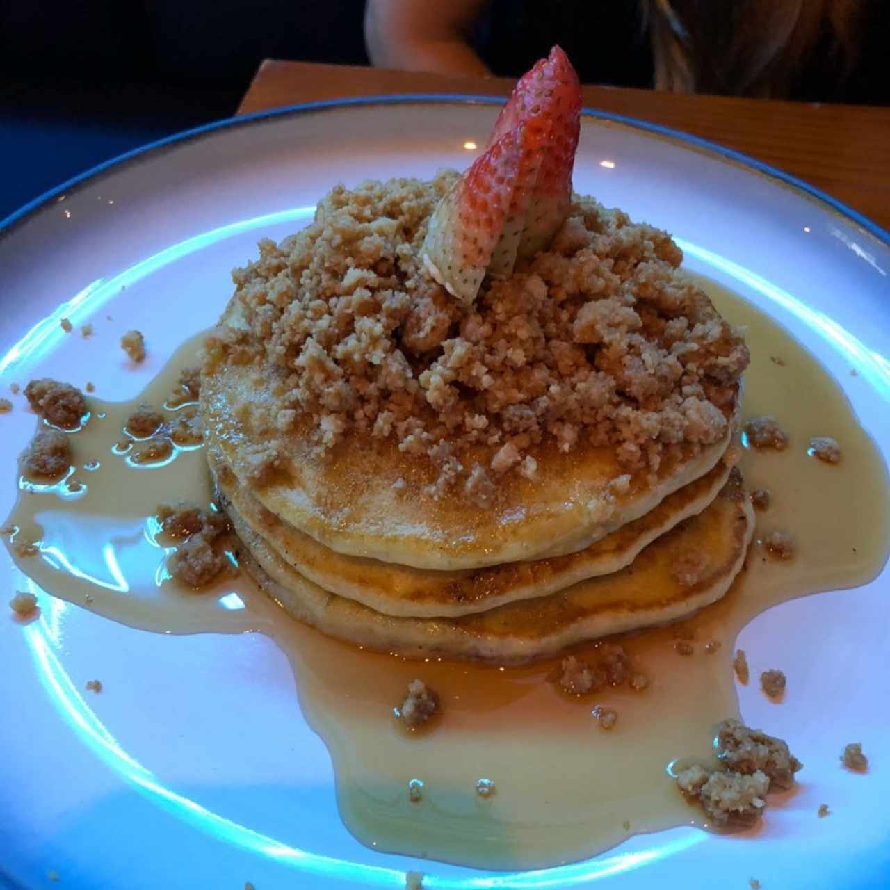 Pancakes crumble de manzana