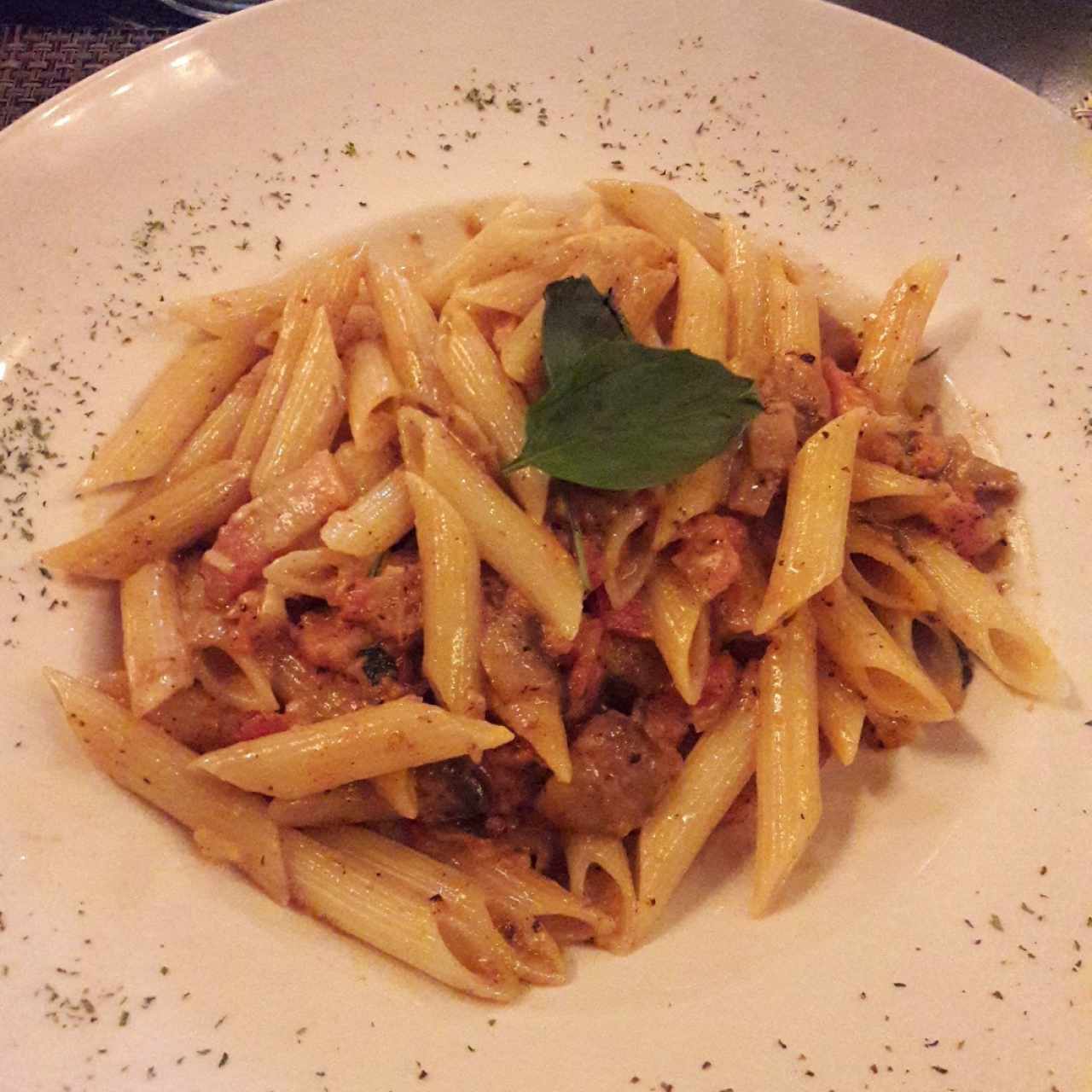 Penne en salsa tartuffo