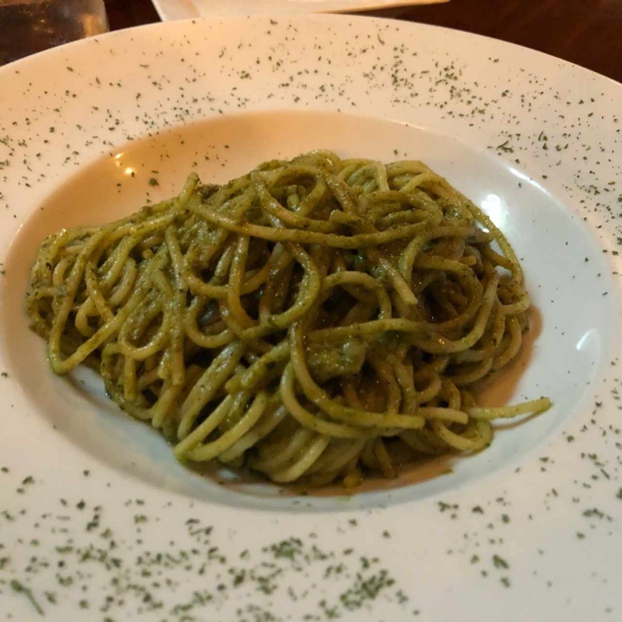 spaguetti pesto