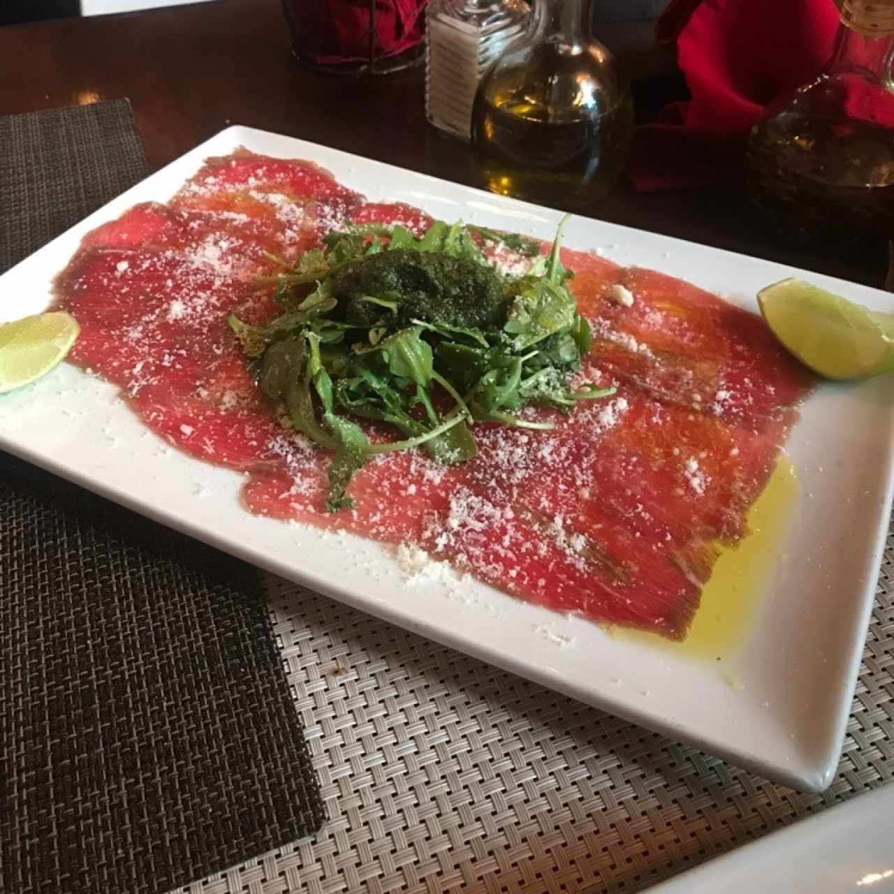 carpaccio de carne 