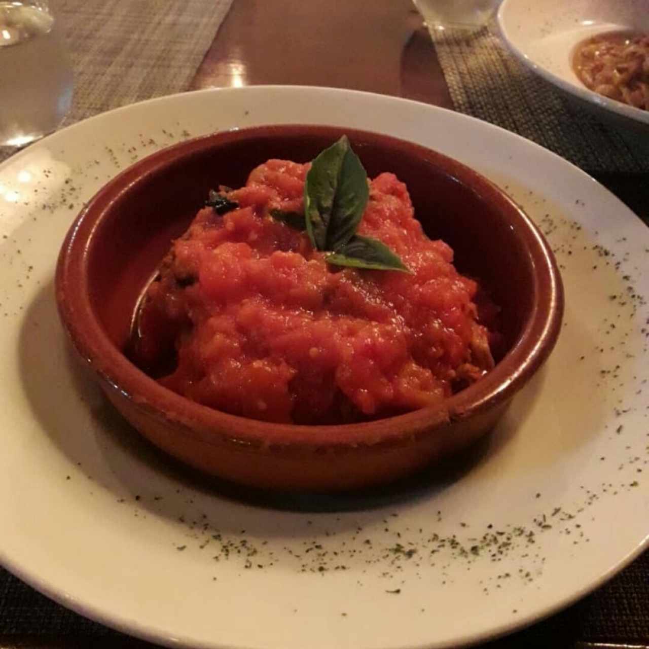 lasagna de pollo en salsa Pomodoro