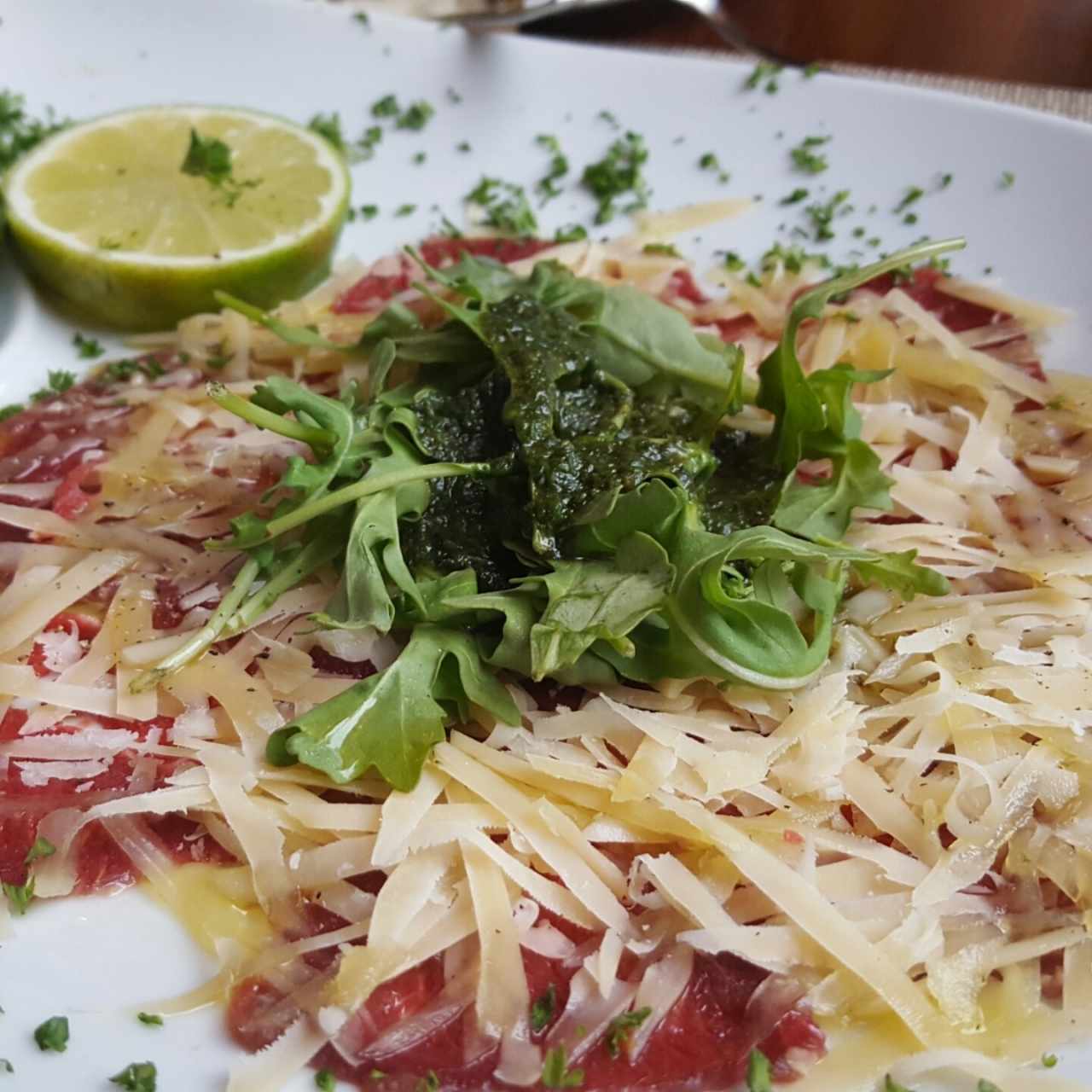 carpaccio de res