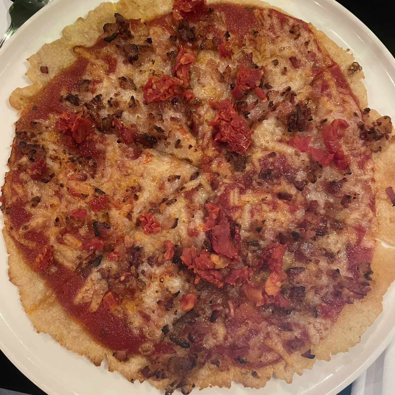 Pizza 12" - Crispy bacon sin gluten