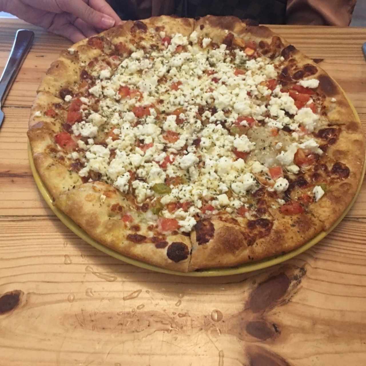 pizza de feta