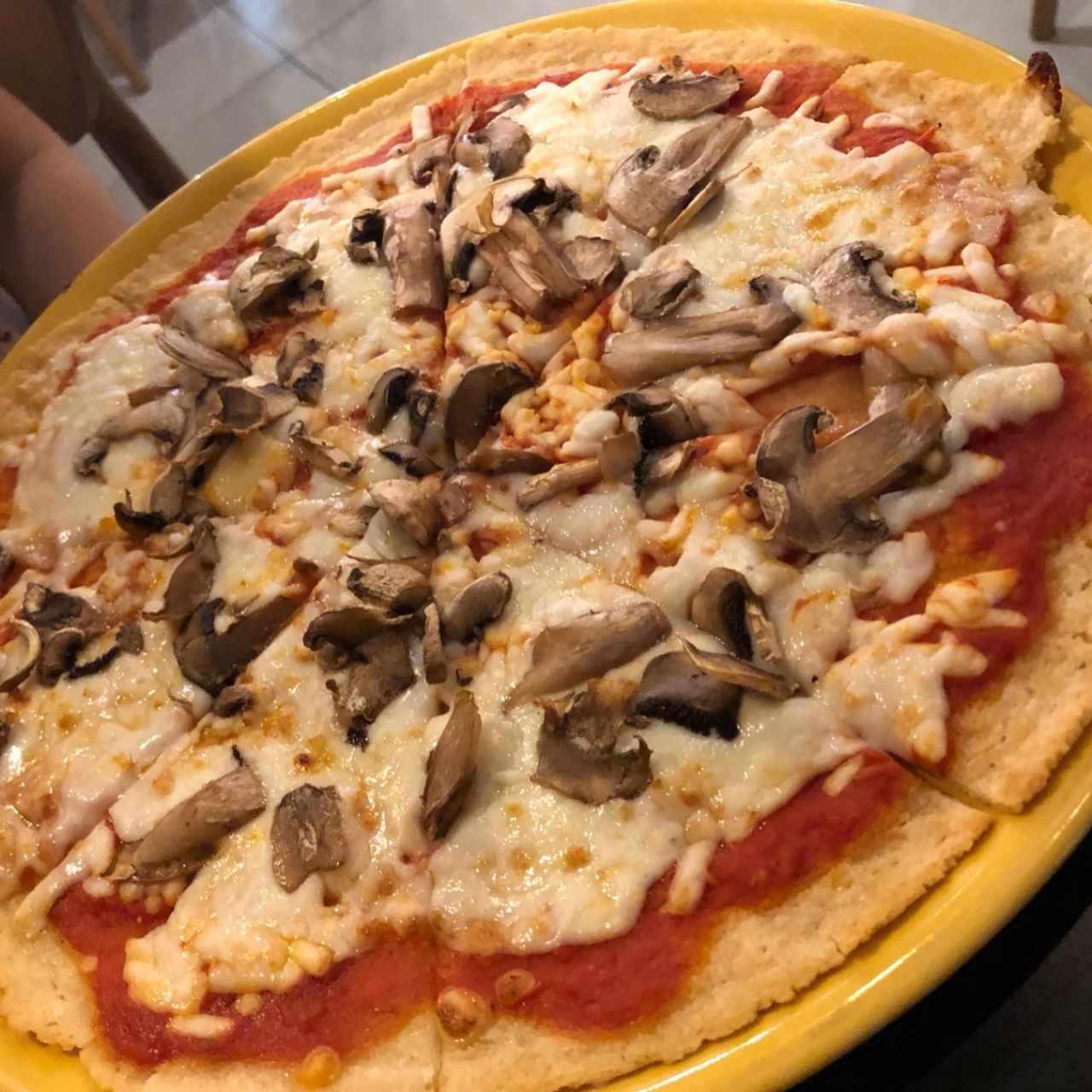 Pizzas - Champiñones al ajillo
