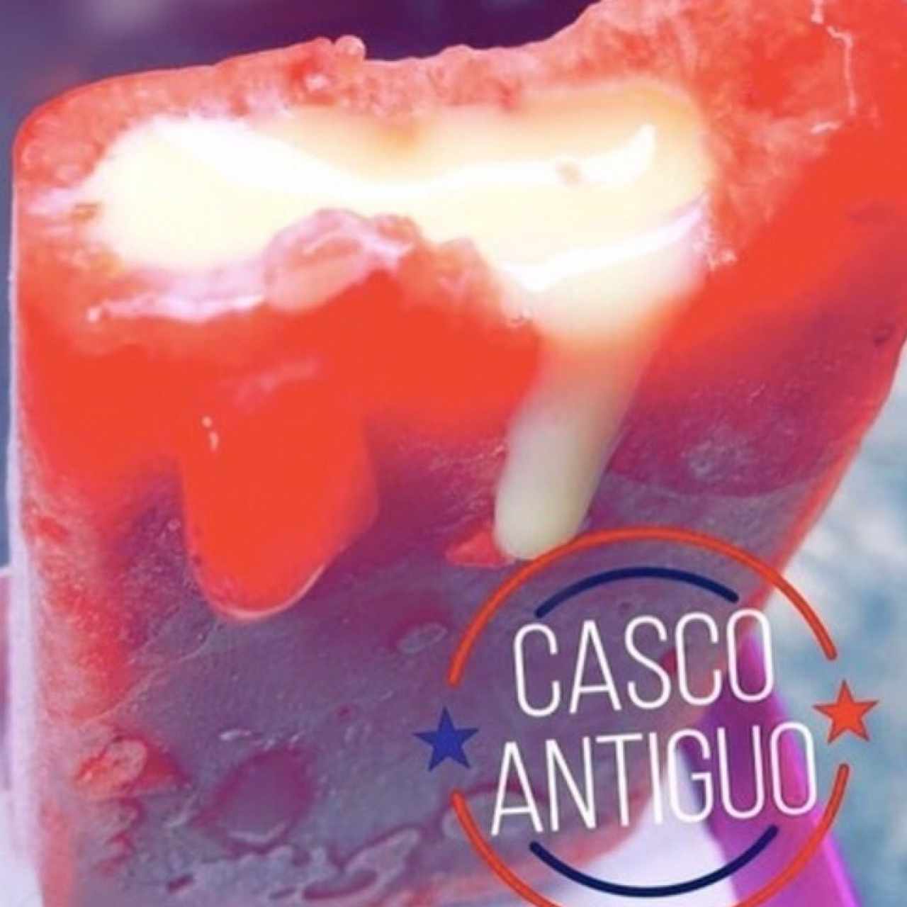 paleta de fresa con leche condensada 