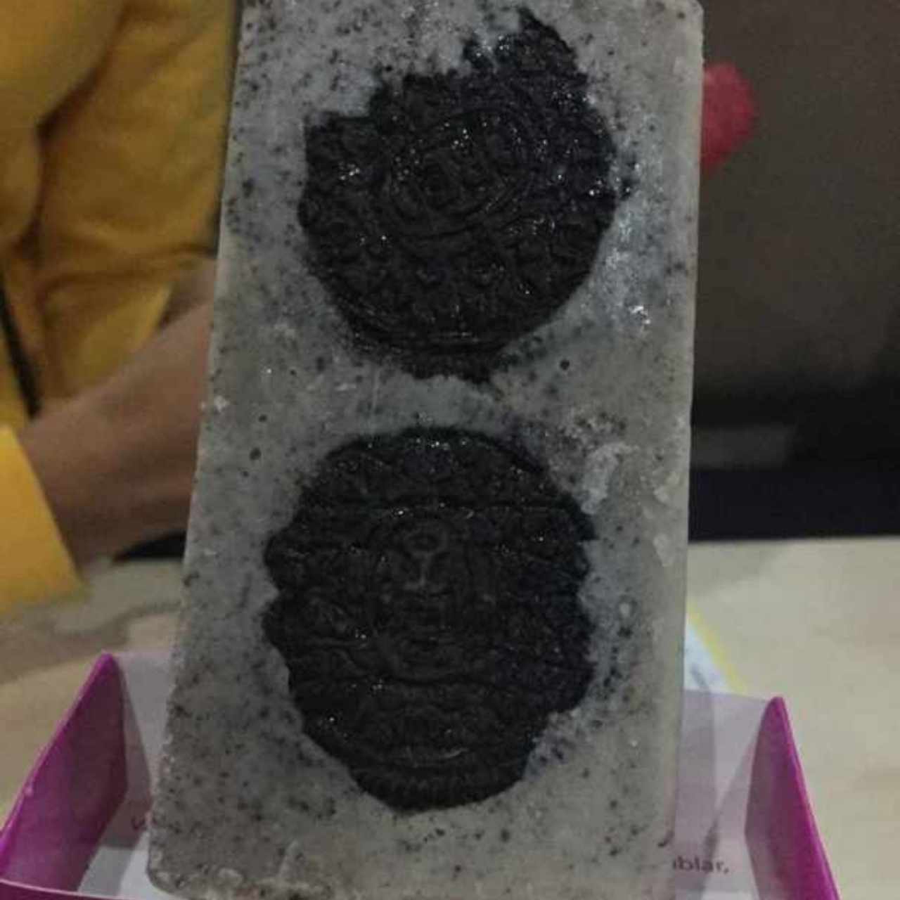 paleta de helado de oreo