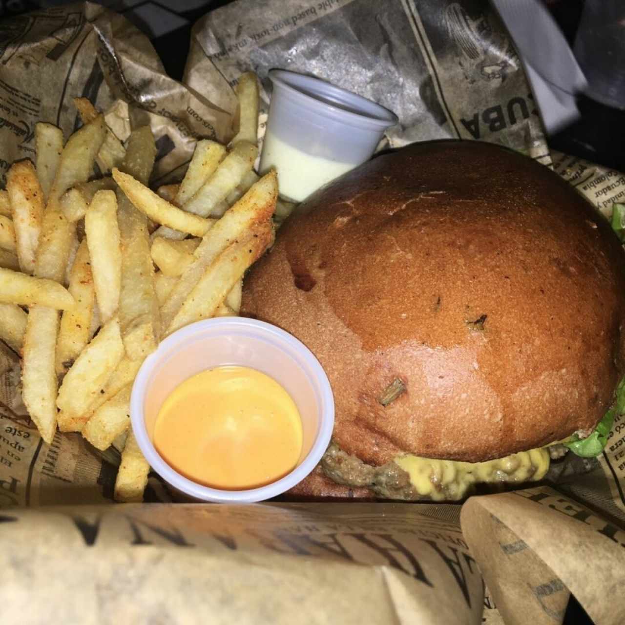 La flaca sexy burger.