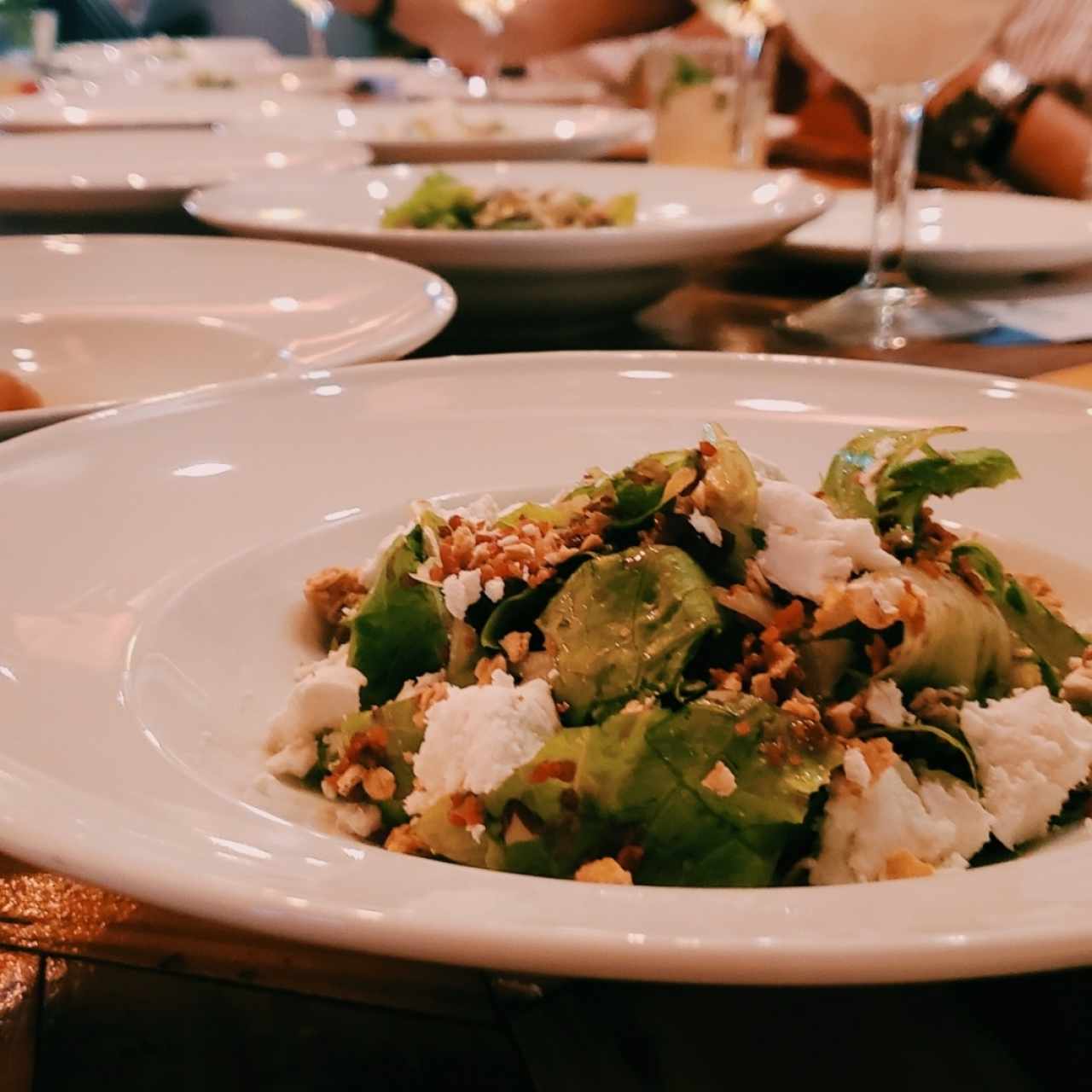 Ensalada con queso de cabra