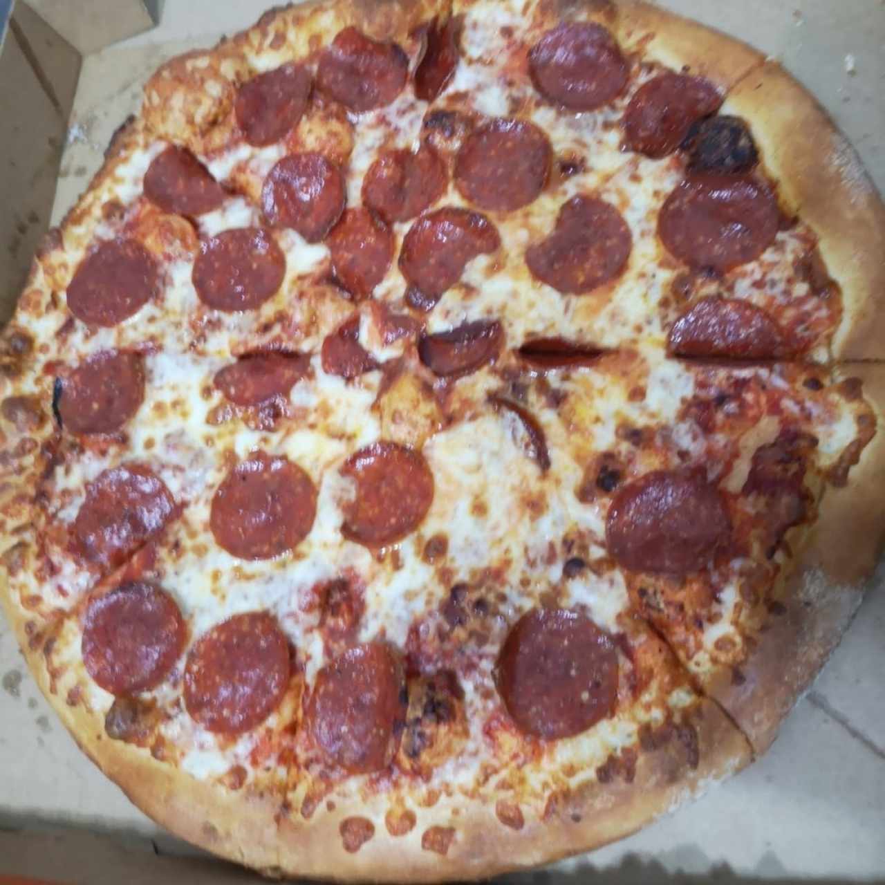 Pizza con Pepperoni Familiar 14"