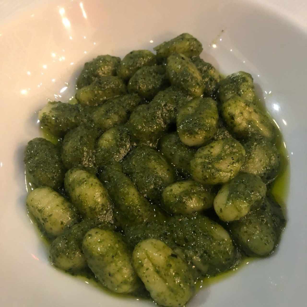 ñoquis al pesto