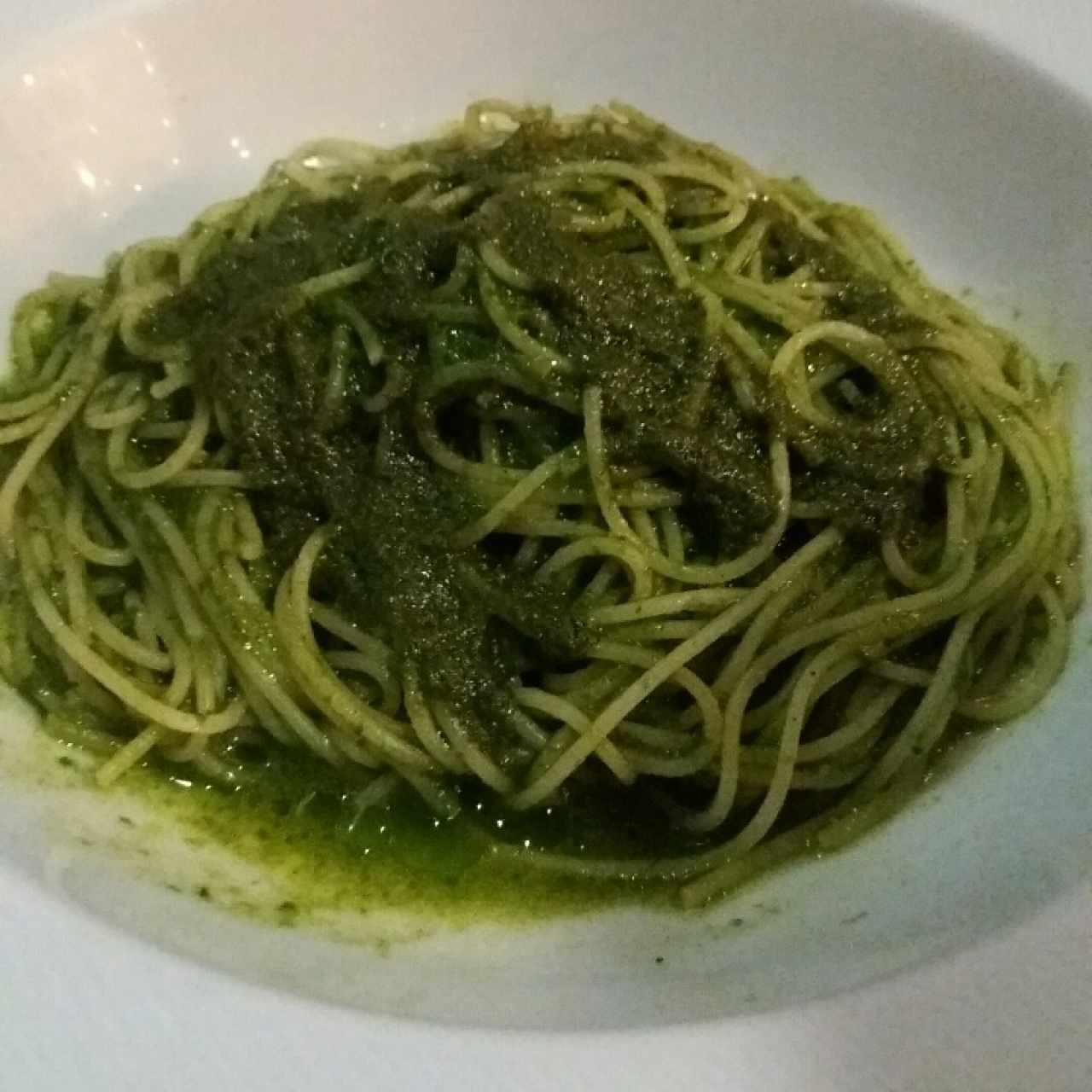 espagueti al pesto 