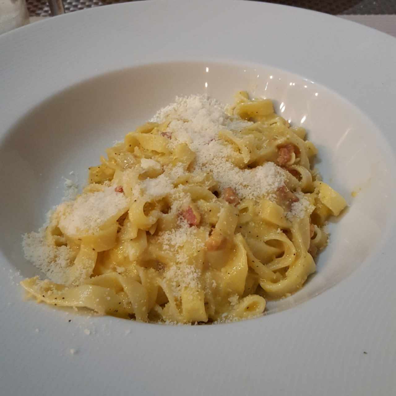 Fetuccini Carbonara