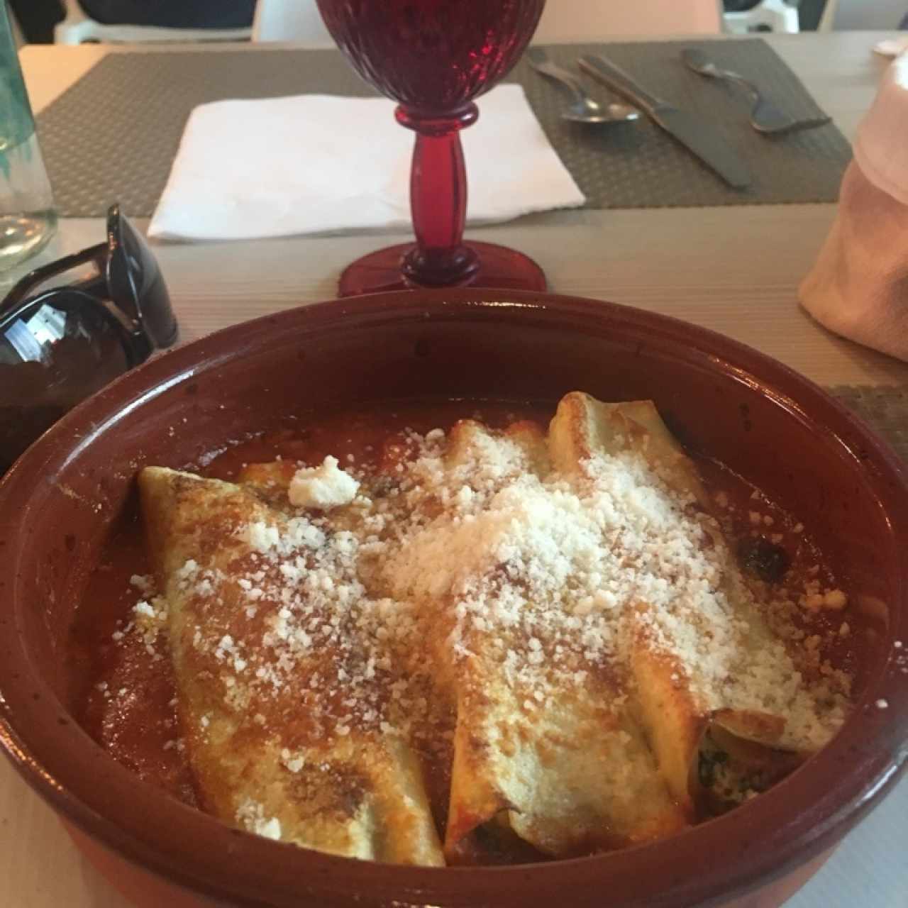 canelones con espinacas 