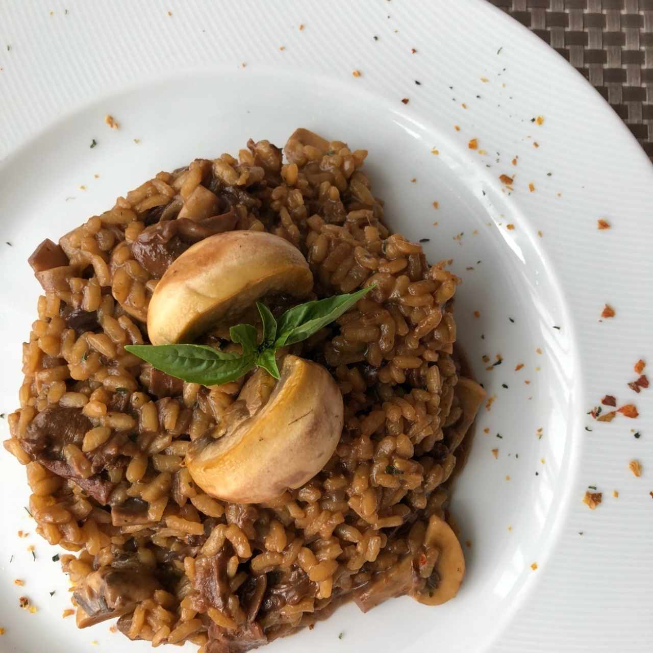 risotto de hongos