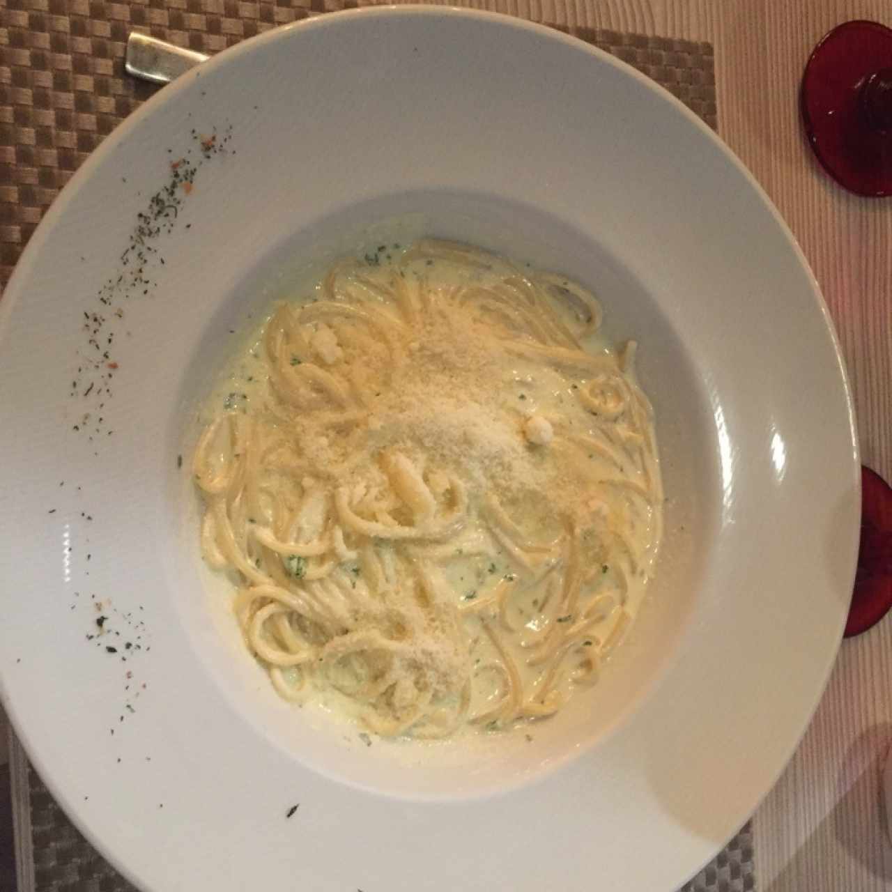 spaguetti quatro formaggio