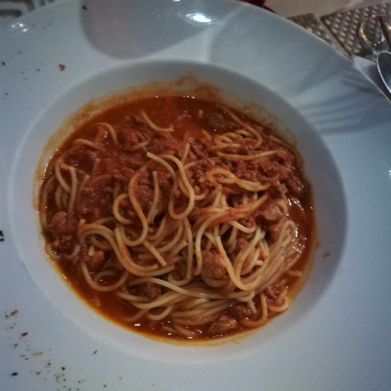 pasta a la boloñesa