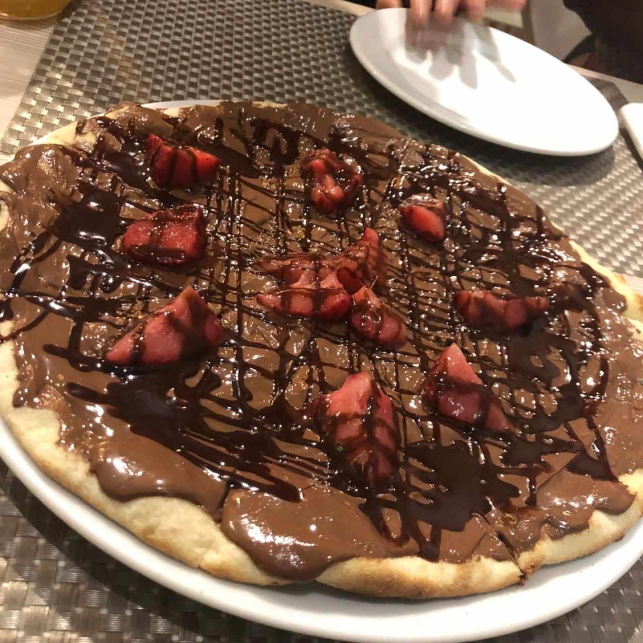 pizza de nutella