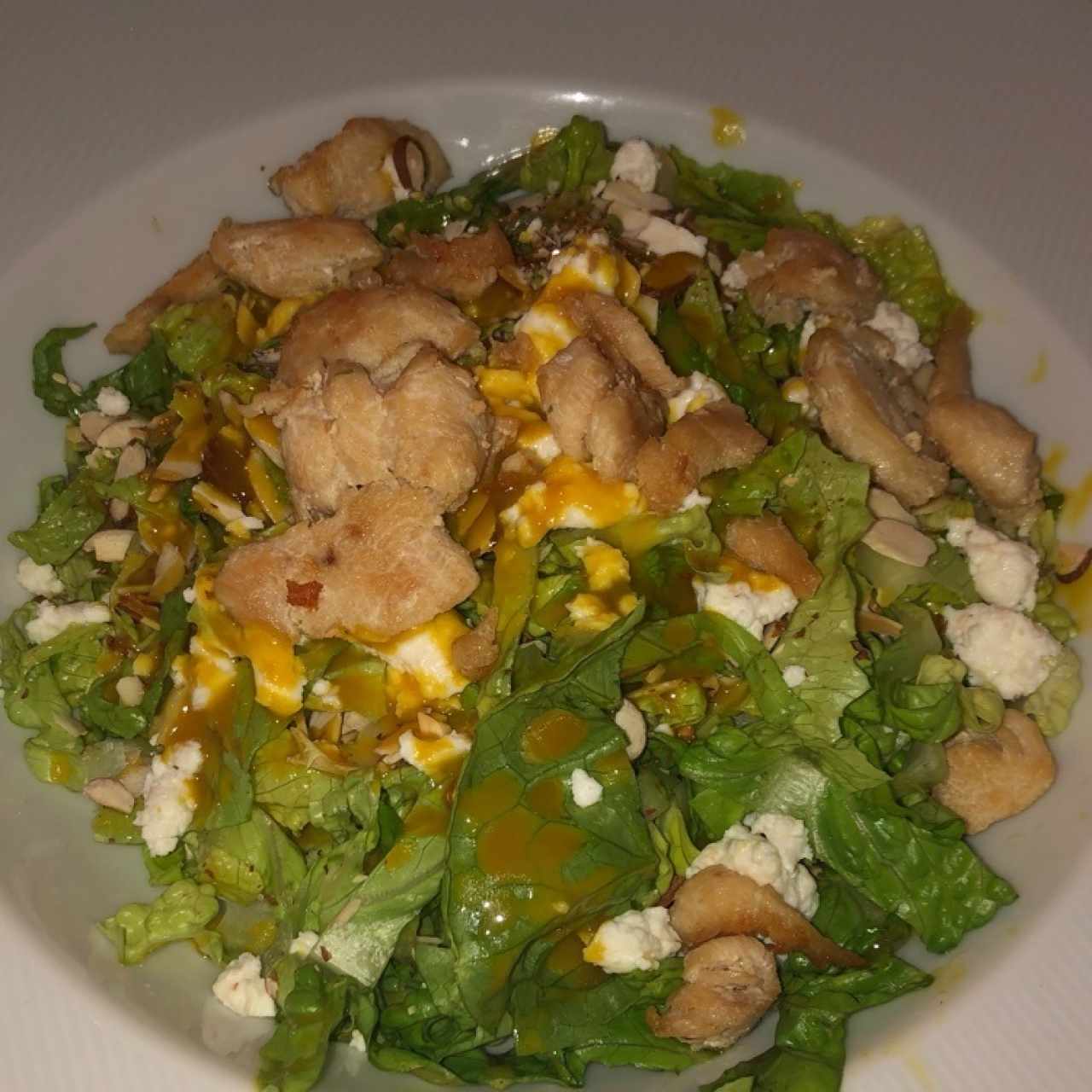 ensalada romana con pollo