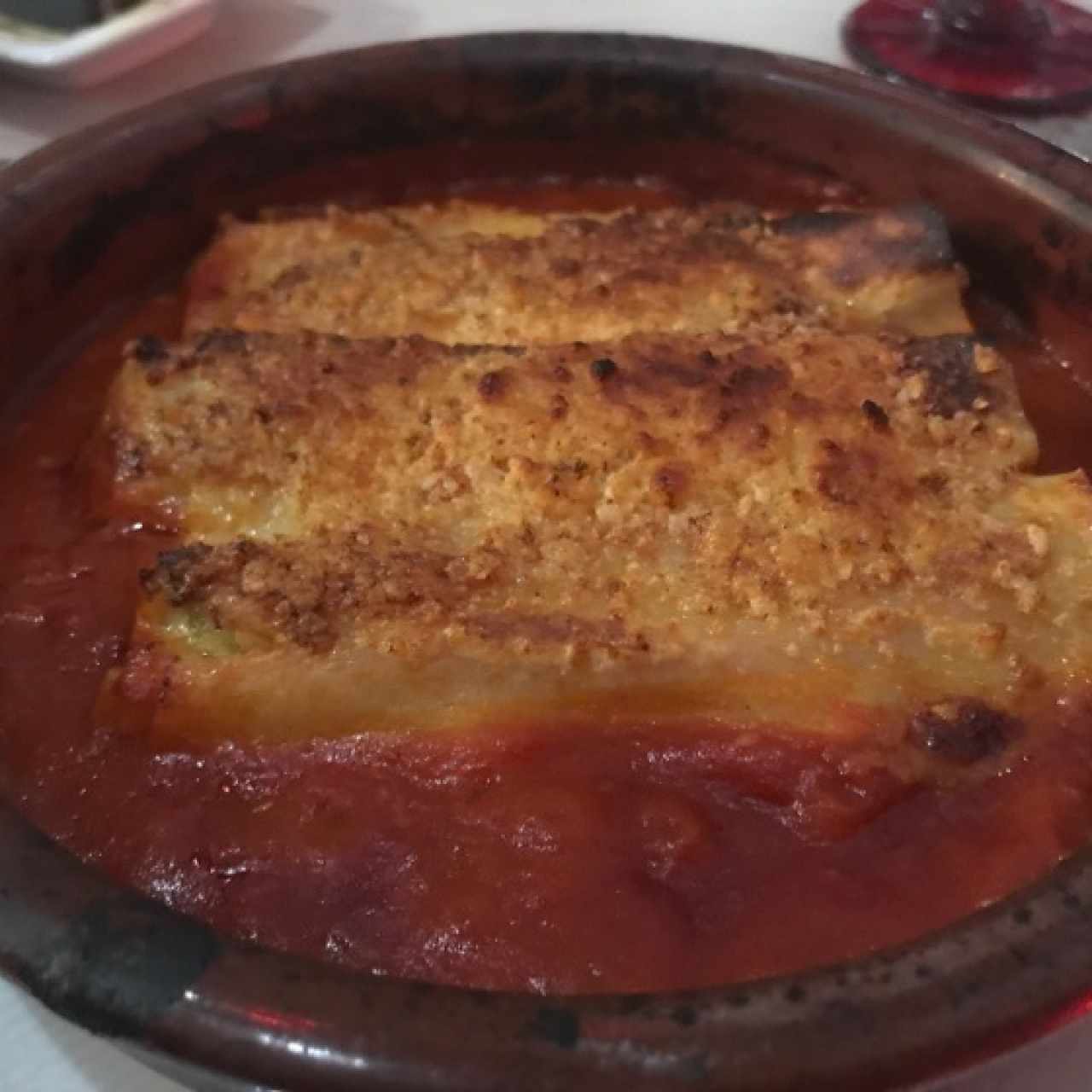 Caneloni de carne de res