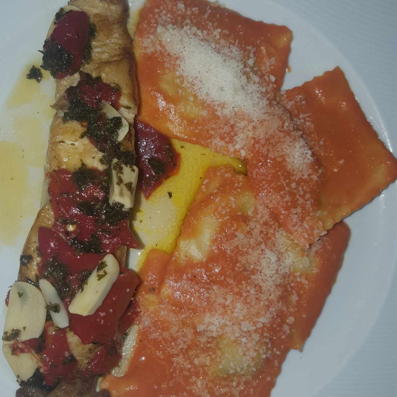 Pastas especiales - Ravioli y corvina