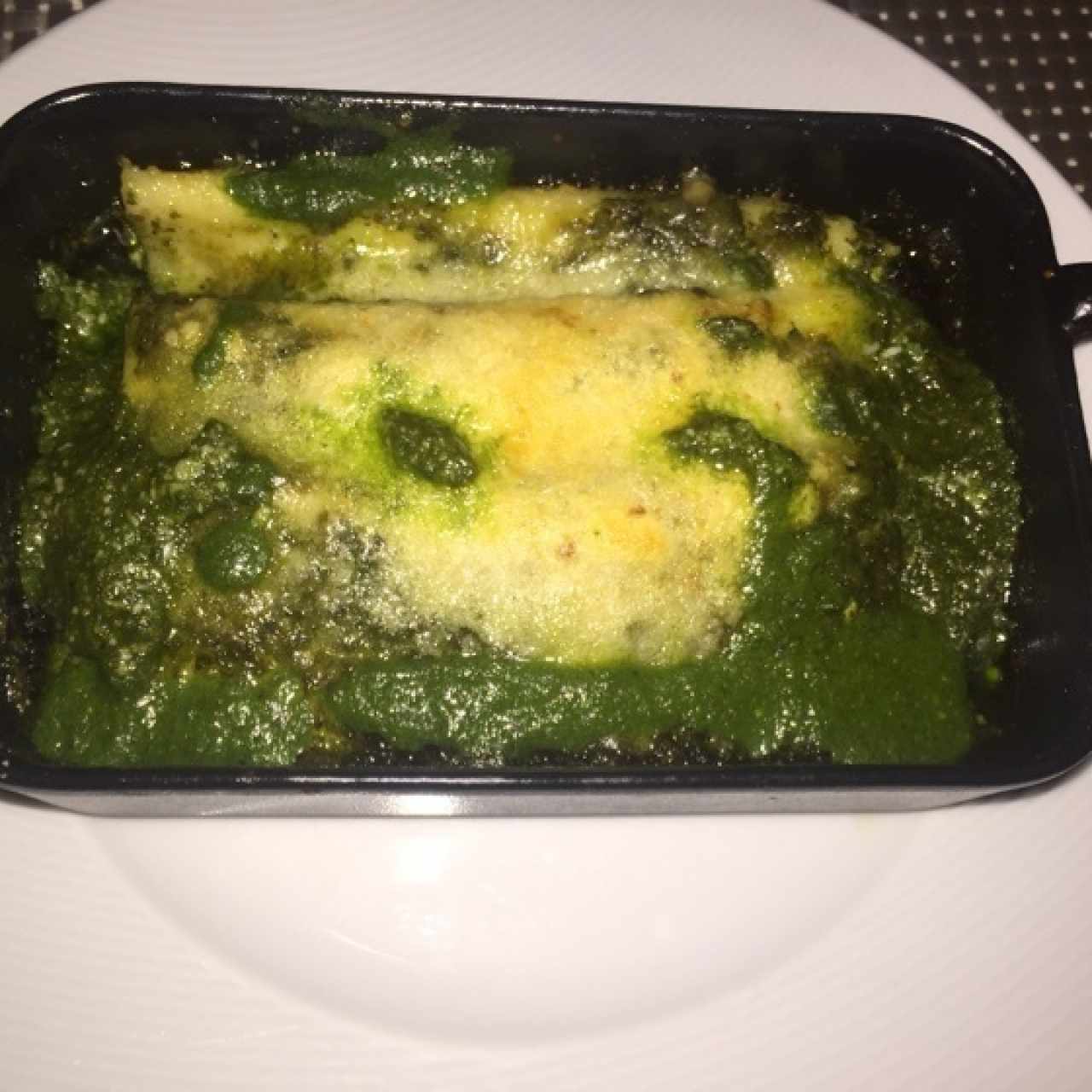 canelones al pesto