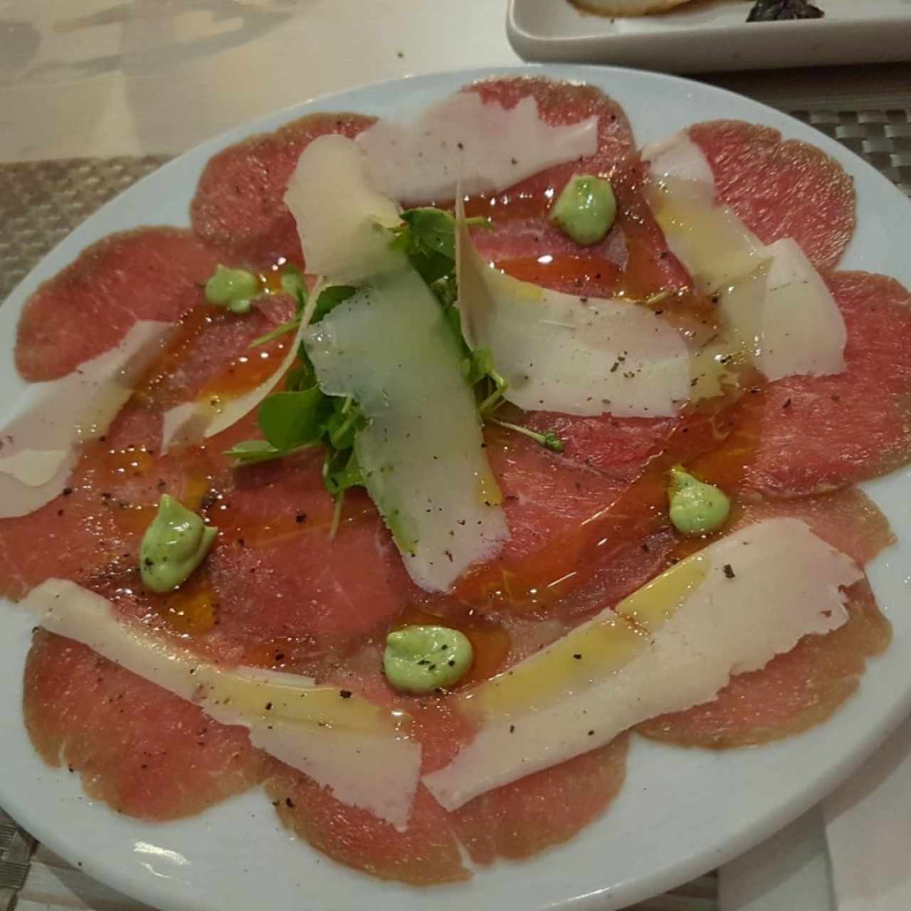  carpaccio de res