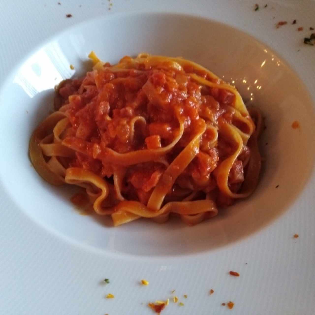 Fettuccine a la Amatriciana