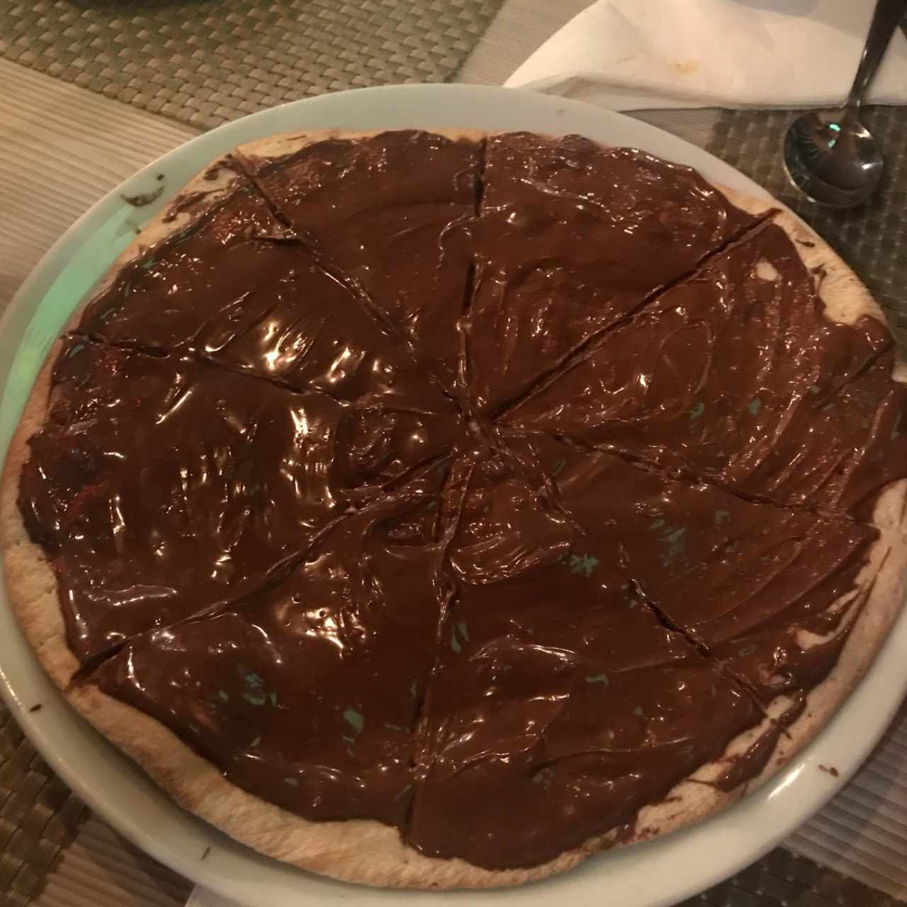 pizza de nutella