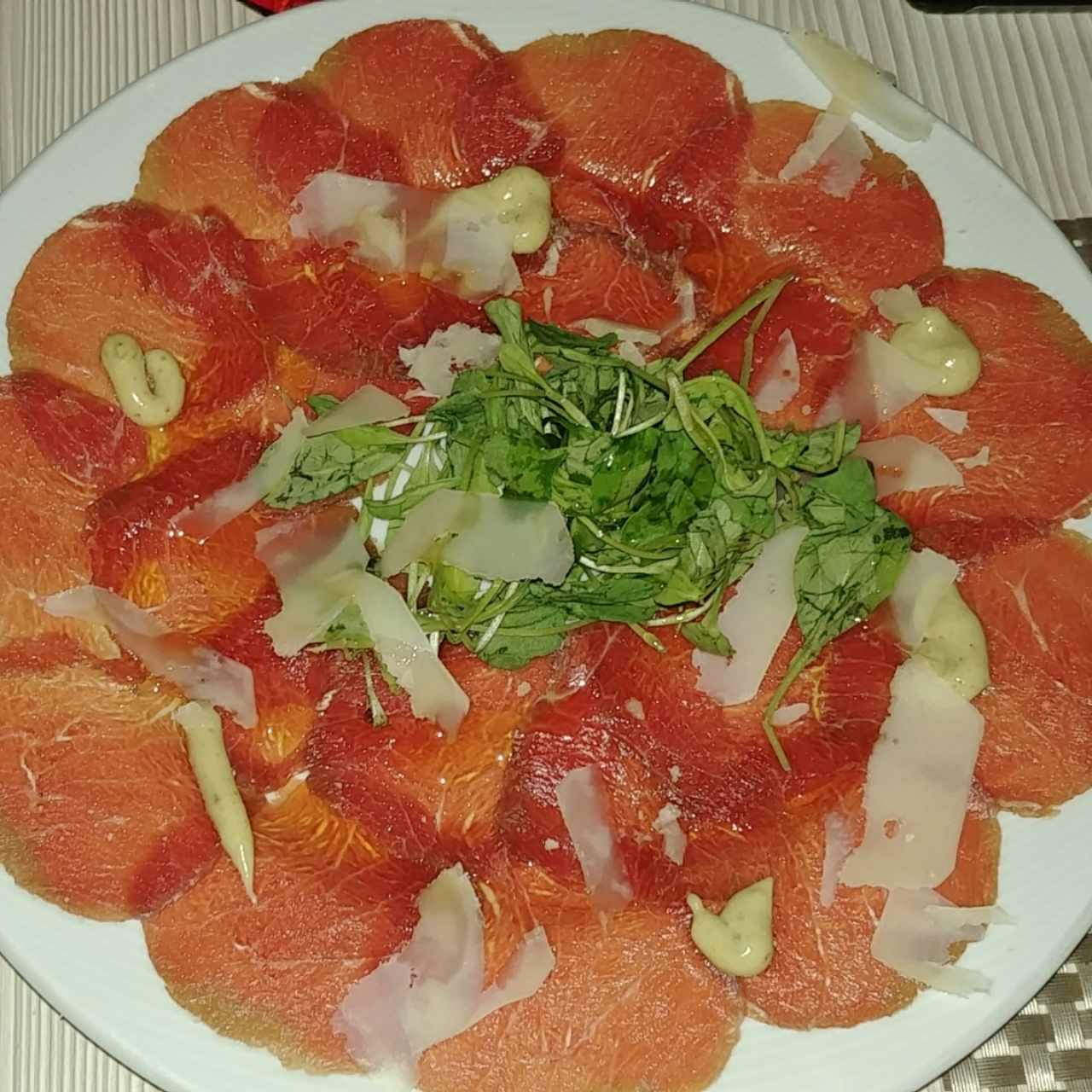 carpaccio de carne