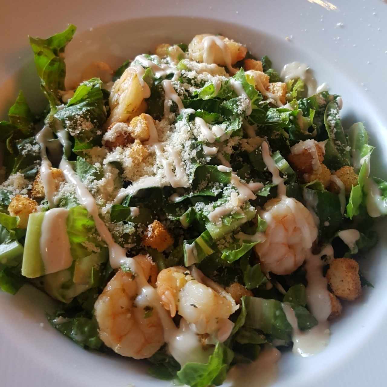 Ensalada con camarones